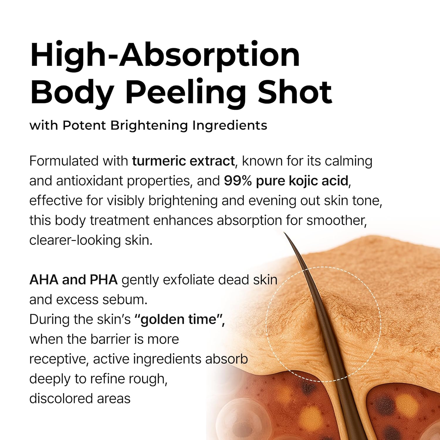 Viral Dr.Melaxin Body Peel Shot Spray Face Peeling Kojic Acid Turmeric Spray